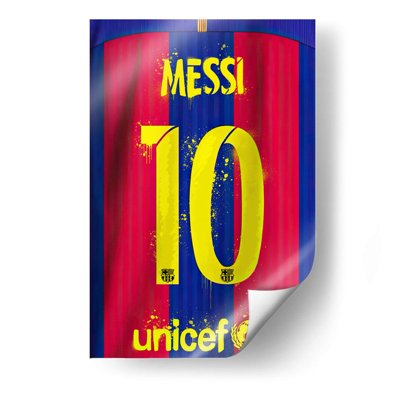 Messi Barca Jersey - David Aste | Cuadro decorativo de Canvas Lab