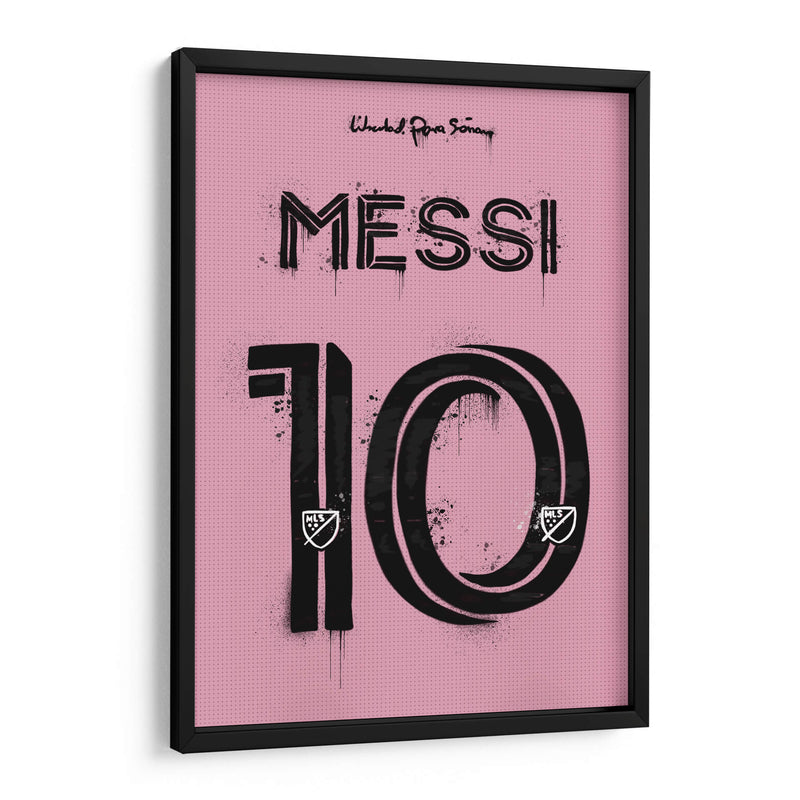 Messi Miami Jersey - David Aste | Cuadro decorativo de Canvas Lab