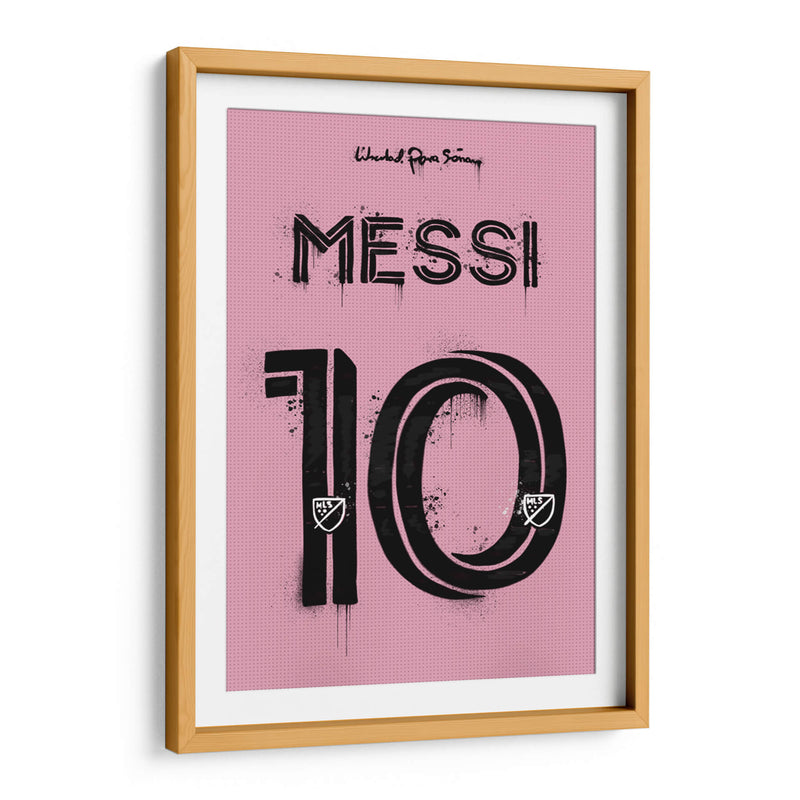 Messi Miami Jersey - David Aste | Cuadro decorativo de Canvas Lab