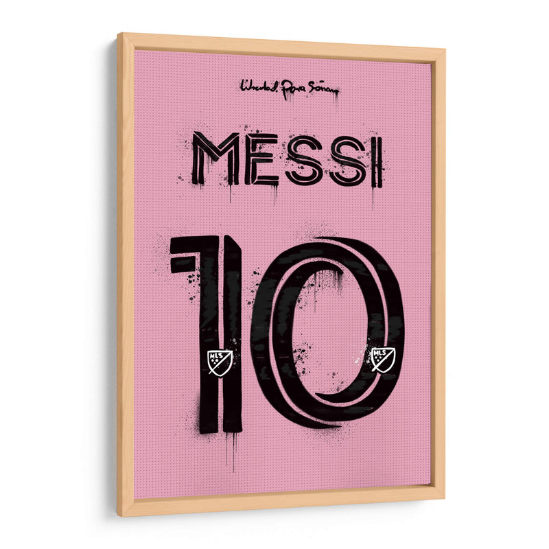 Messi Miami Jersey - David Aste | Cuadro decorativo de Canvas Lab