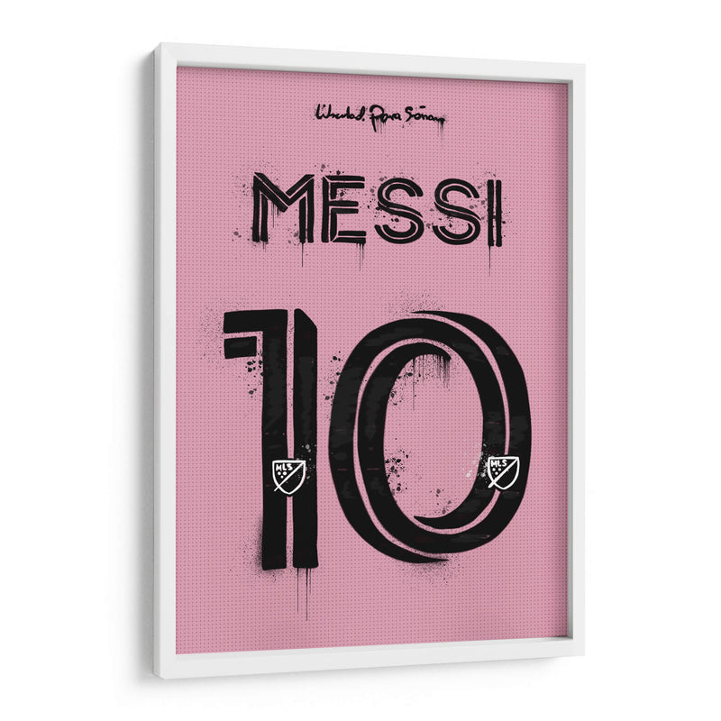 Messi Miami Jersey - David Aste | Cuadro decorativo de Canvas Lab