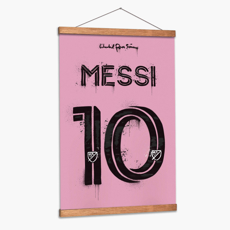 Messi Miami Jersey - David Aste | Cuadro decorativo de Canvas Lab