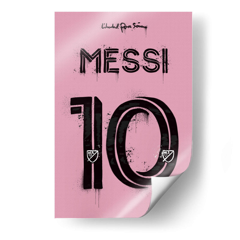 Messi Miami Jersey - David Aste | Cuadro decorativo de Canvas Lab