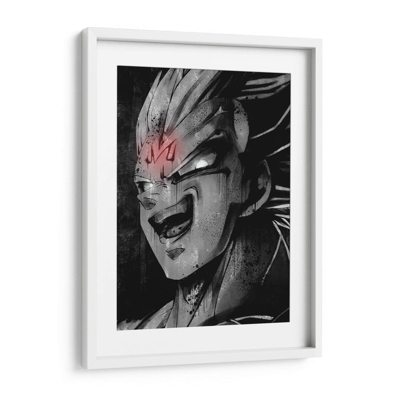 Vegeta Lines - Line Art | Cuadro decorativo de Canvas Lab