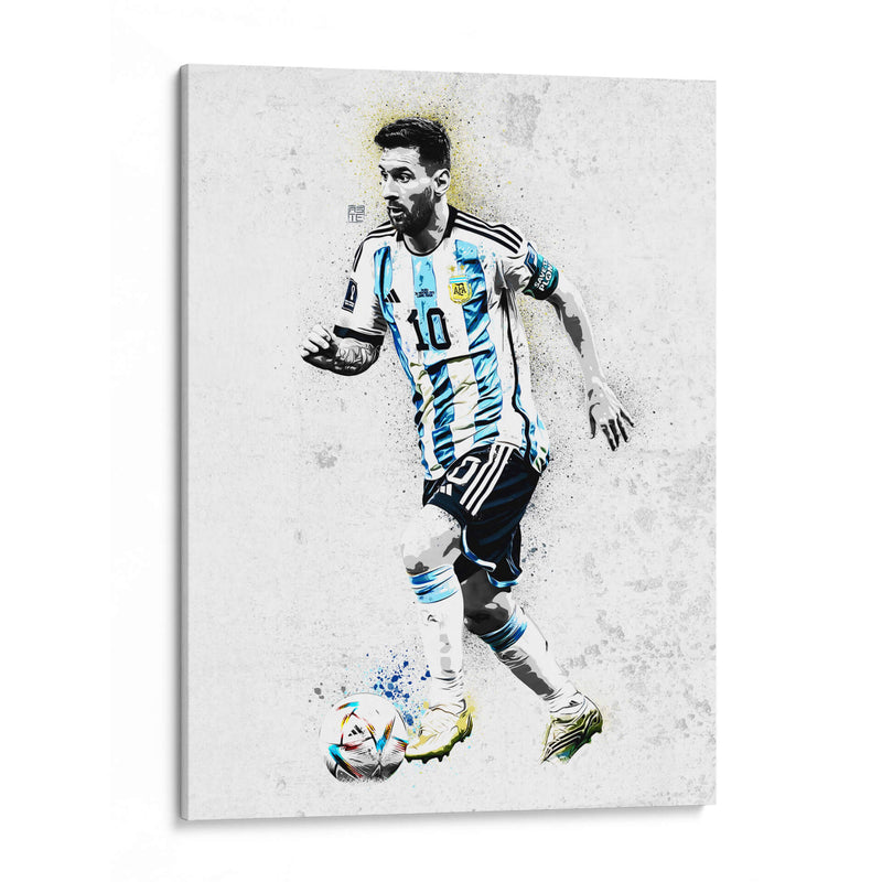 Messi Argentina Graffiti - David Aste | Cuadro decorativo de Canvas Lab