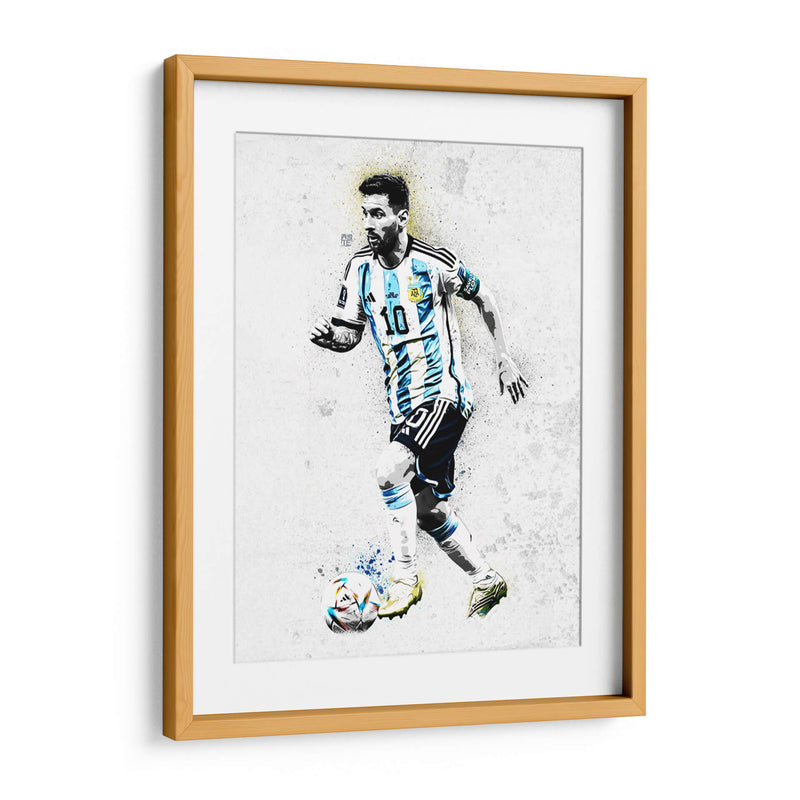 Messi Argentina Graffiti - David Aste | Cuadro decorativo de Canvas Lab