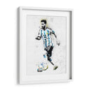 Messi Argentina Graffiti - David Aste | Cuadro decorativo de Canvas Lab