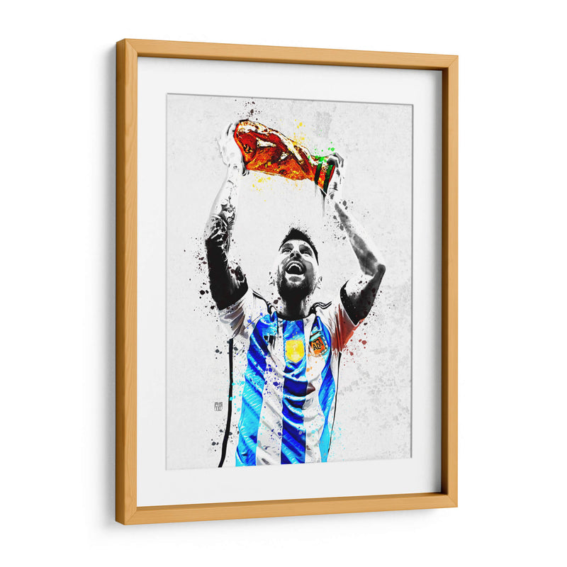 Messi Campeon Mundialista - David Aste | Cuadro decorativo de Canvas Lab