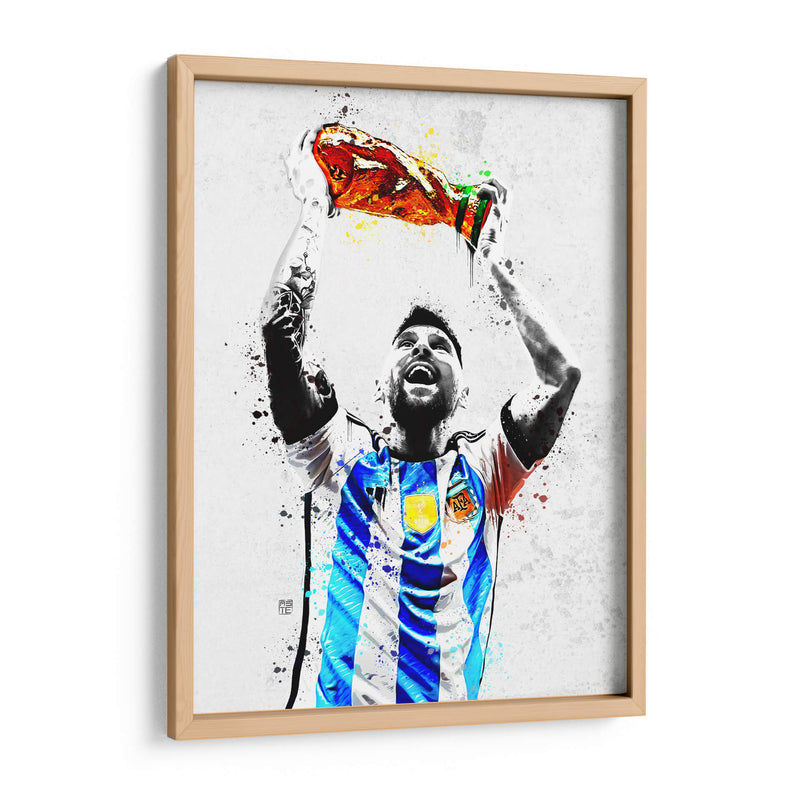 Messi Campeon Mundialista - David Aste | Cuadro decorativo de Canvas Lab