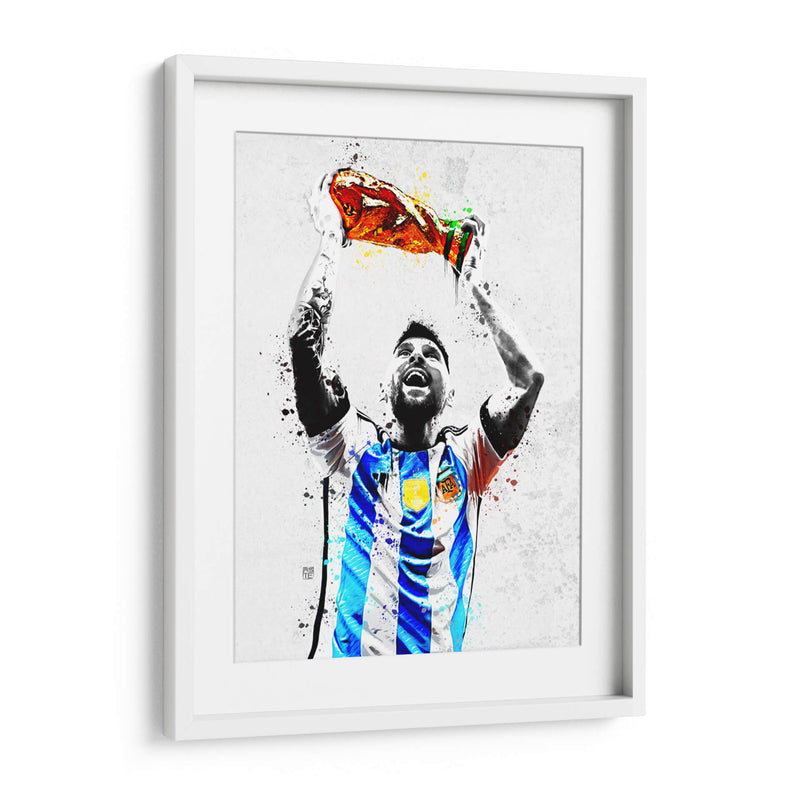 Messi Campeon Mundialista - David Aste | Cuadro decorativo de Canvas Lab