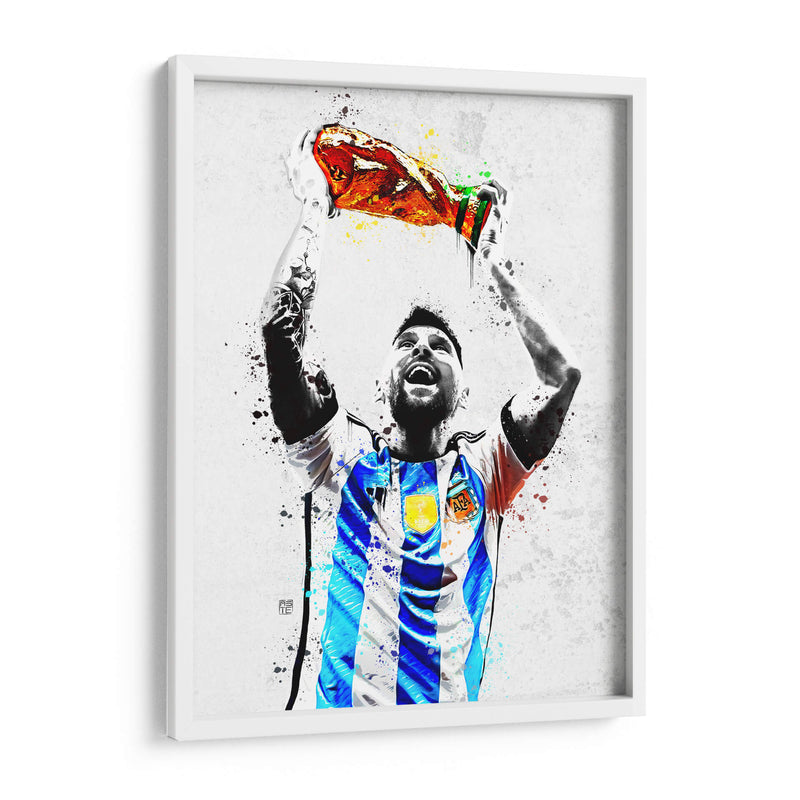 Messi Campeon Mundialista - David Aste | Cuadro decorativo de Canvas Lab