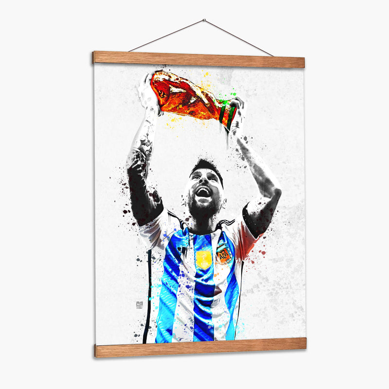 Messi Campeon Mundialista - David Aste | Cuadro decorativo de Canvas Lab