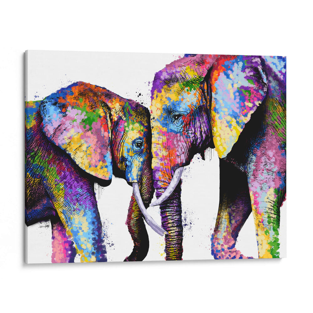 Familia de Elefantes 2  - Hue Art | Cuadro decorativo de Canvas Lab