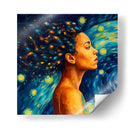 Mujer en la noche estrellada- Vincent Van Gogh - Coloratura | Cuadro decorativo de Canvas Lab