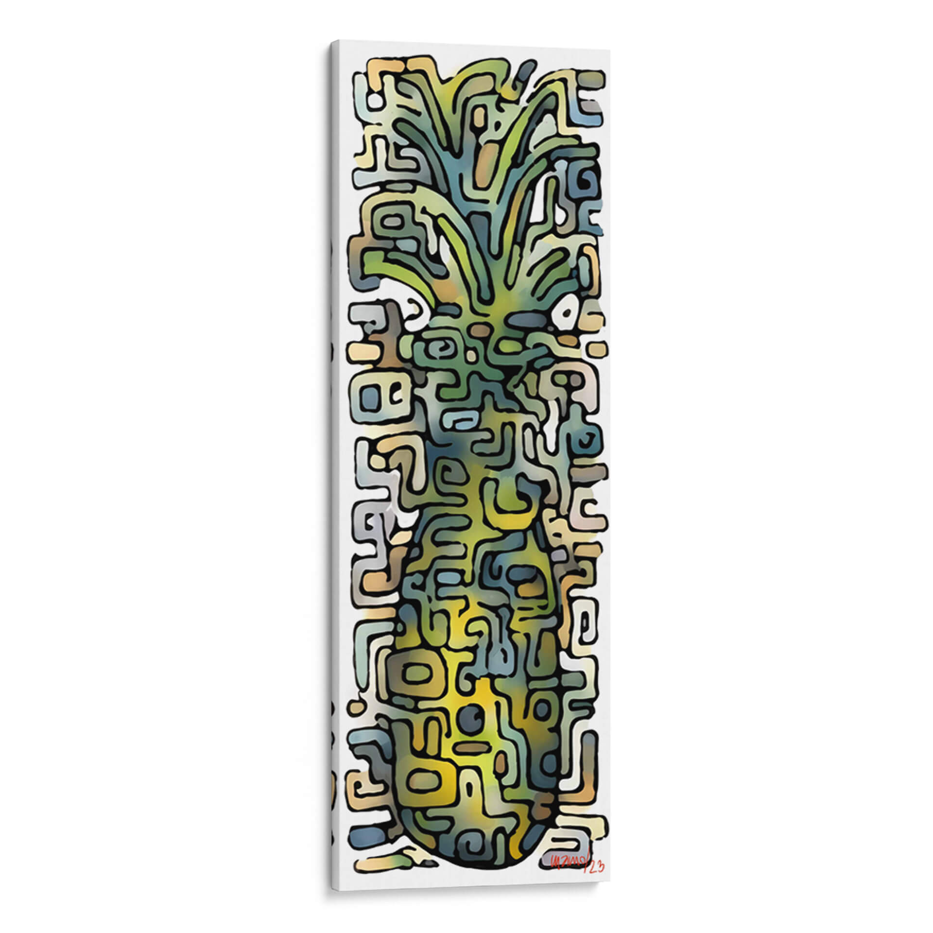 Piña maya - Gina Villalobos Cuadro Decorativo, Canvas Lab