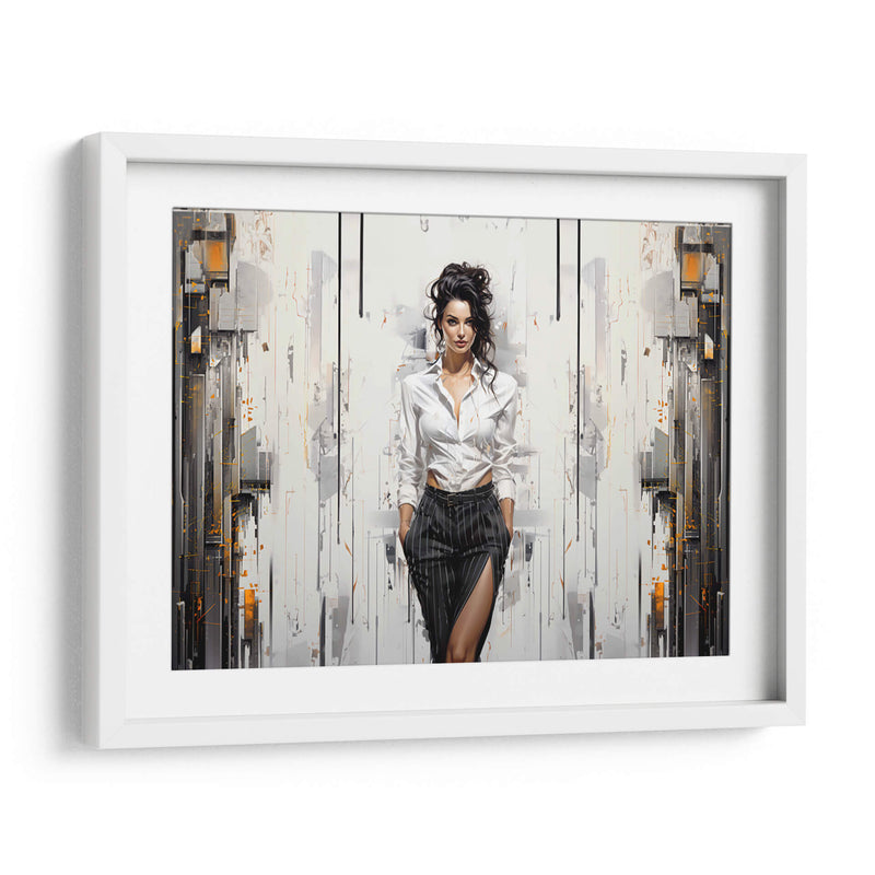 Lady Boss - Blanco y Negro - DeLaVegaGaming | Cuadro decorativo de Canvas Lab