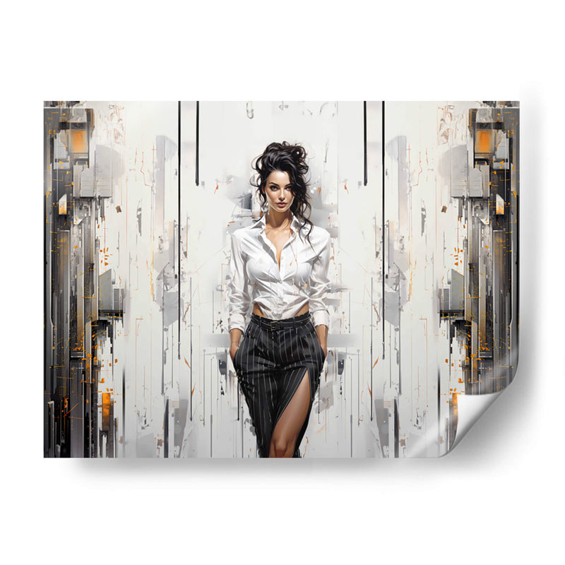 Lady Boss - Blanco y Negro - DeLaVegaGaming | Cuadro decorativo de Canvas Lab