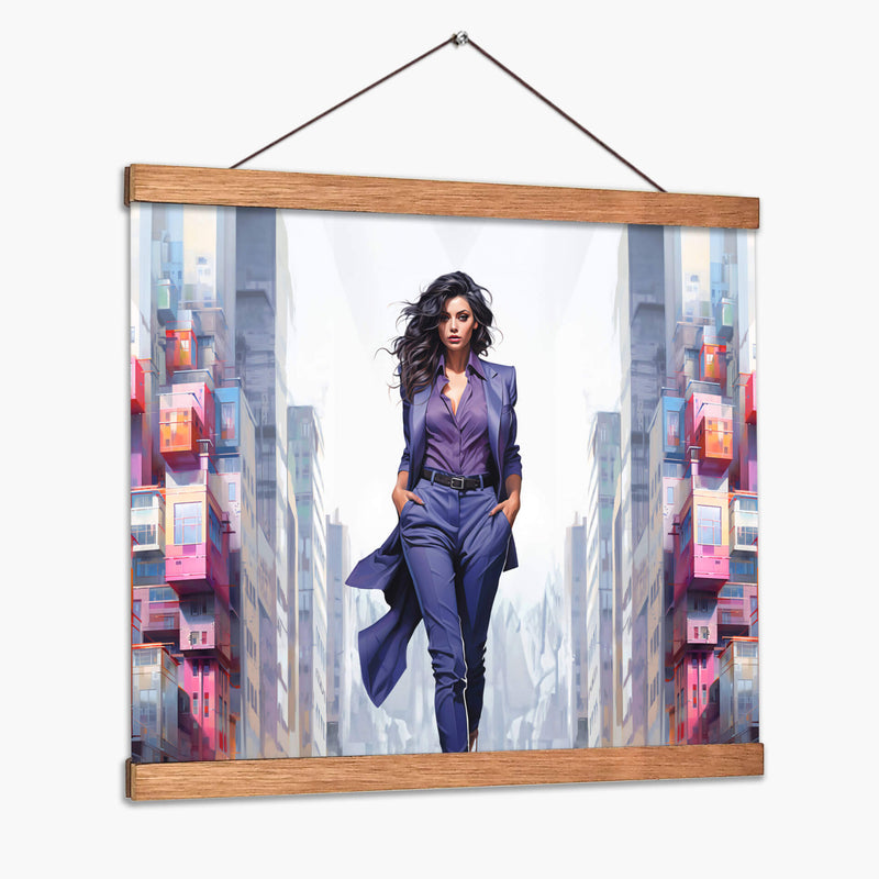 Lady Boss - Purpura - DeLaVegaGaming | Cuadro decorativo de Canvas Lab