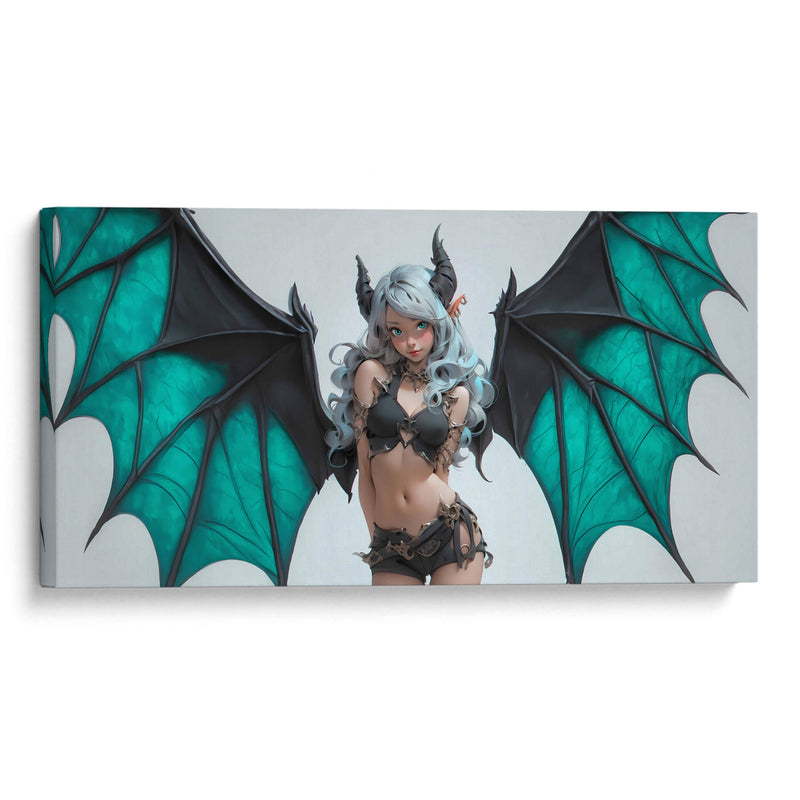 Demonia Turquesa - DeLaVegaGaming | Cuadro decorativo de Canvas Lab