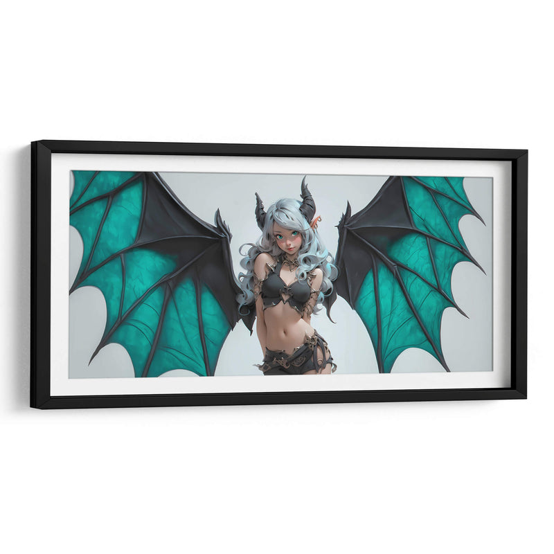 Demonia Turquesa - DeLaVegaGaming | Cuadro decorativo de Canvas Lab