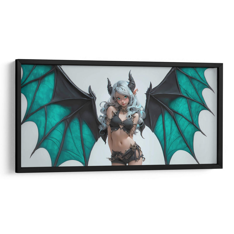 Demonia Turquesa - DeLaVegaGaming | Cuadro decorativo de Canvas Lab