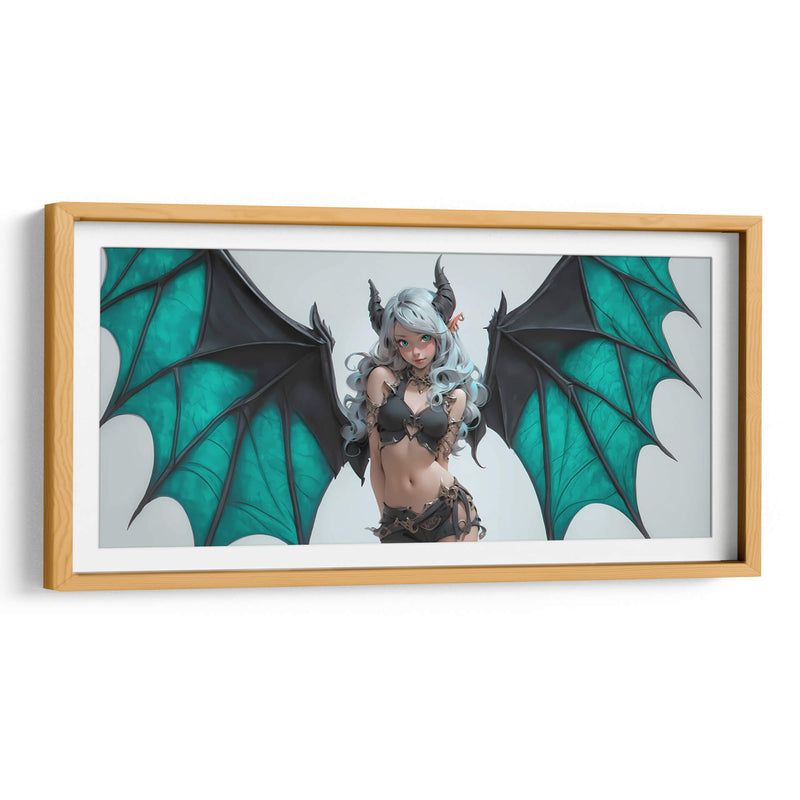 Demonia Turquesa - DeLaVegaGaming | Cuadro decorativo de Canvas Lab