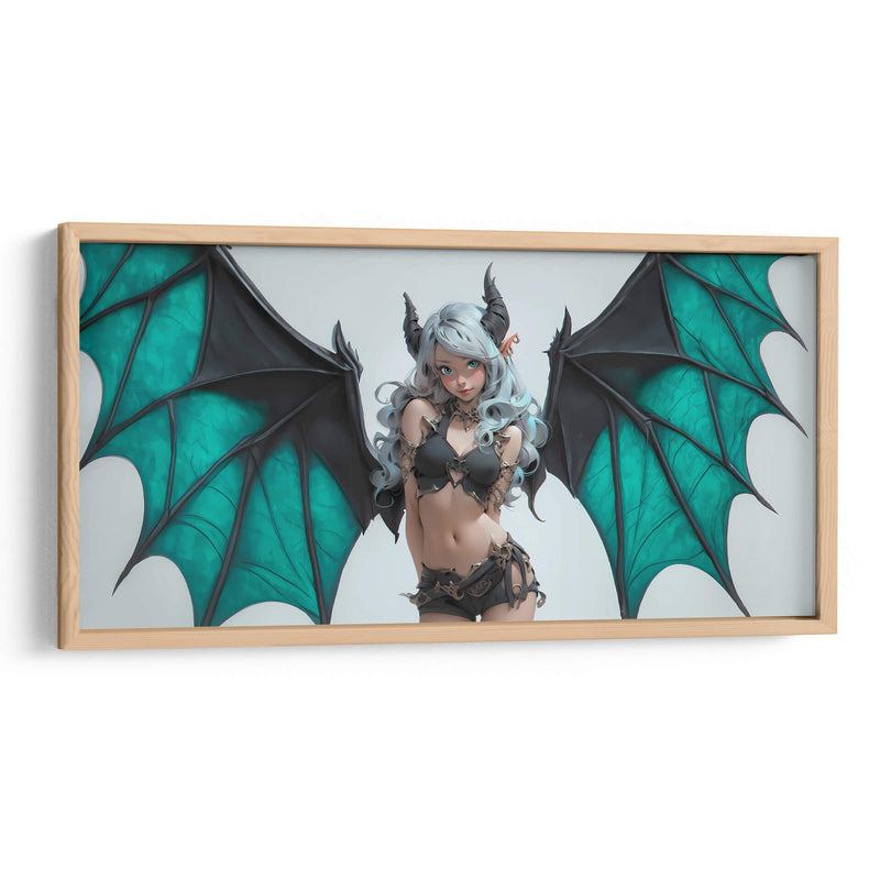 Demonia Turquesa - DeLaVegaGaming | Cuadro decorativo de Canvas Lab