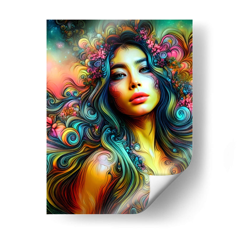 Curly girl - Paltik Arte Digital | Cuadro decorativo de Canvas Lab