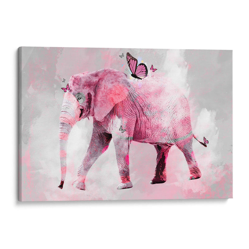 Elefante y mariposas - Lofty&Me | Cuadro decorativo de Canvas Lab