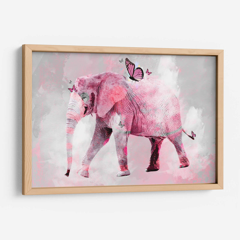 Elefante y mariposas - Lofty&Me | Cuadro decorativo de Canvas Lab