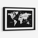 Mapa Continentes Negro - Lofty&Me | Cuadro decorativo de Canvas Lab