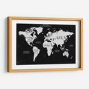 Mapa Continentes Negro - Lofty&Me | Cuadro decorativo de Canvas Lab