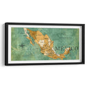 Mapa Vintage México - Lofty&Me | Cuadro decorativo de Canvas Lab