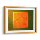 Textura verde con naranja | Cuadro decorativo de Canvas Lab