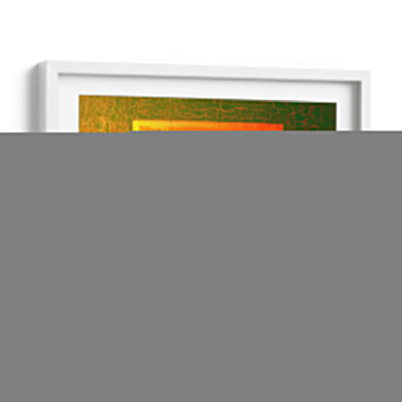 Textura verde con naranja | Cuadro decorativo de Canvas Lab