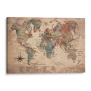 Mapa vintage con nombres - Lofty&Me | Cuadro decorativo de Canvas Lab