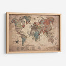 Mapa vintage con nombres - Lofty&Me | Cuadro decorativo de Canvas Lab