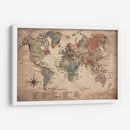 Mapa vintage con nombres - Lofty&Me | Cuadro decorativo de Canvas Lab