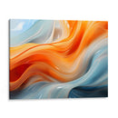 Fluye - Anaranjado Azul - 1 - DeLaVegaGaming | Cuadro decorativo de Canvas Lab