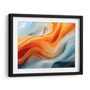 Fluye - Anaranjado Azul - 1 - DeLaVegaGaming | Cuadro decorativo de Canvas Lab