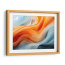 Fluye - Anaranjado Azul - 1 - DeLaVegaGaming | Cuadro decorativo de Canvas Lab