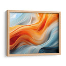 Fluye - Anaranjado Azul - 1 - DeLaVegaGaming | Cuadro decorativo de Canvas Lab