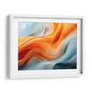 Fluye - Anaranjado Azul - 1 - DeLaVegaGaming | Cuadro decorativo de Canvas Lab