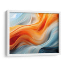 Fluye - Anaranjado Azul - 1 - DeLaVegaGaming | Cuadro decorativo de Canvas Lab