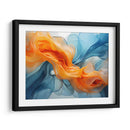 Fluye - Anaranjado Azul - 2 - DeLaVegaGaming | Cuadro decorativo de Canvas Lab