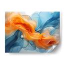 Fluye - Anaranjado Azul - 2 - DeLaVegaGaming | Cuadro decorativo de Canvas Lab
