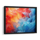 Fluye - Anaranjado Azul - 5 - DeLaVegaGaming | Cuadro decorativo de Canvas Lab