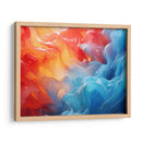 Fluye - Anaranjado Azul - 5 - DeLaVegaGaming | Cuadro decorativo de Canvas Lab