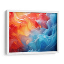 Fluye - Anaranjado Azul - 5 - DeLaVegaGaming | Cuadro decorativo de Canvas Lab