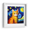 Noche estrellada sobre un gato-Vincent Van Gogh - Coloratura | Cuadro decorativo de Canvas Lab